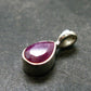 Ruby Crystal Silver Pendant from Africa - 0.5" - 0.69 Grams