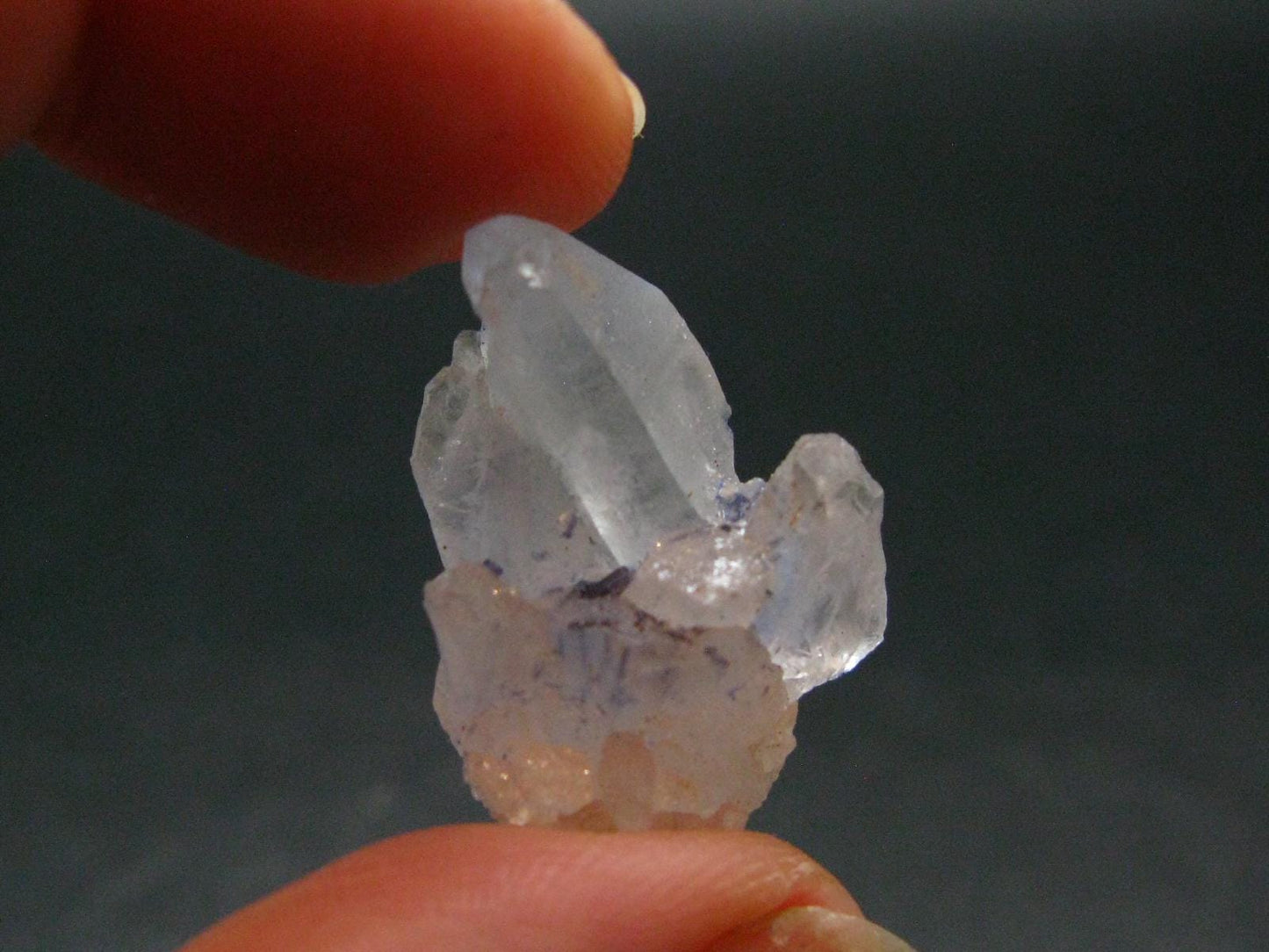 Dumortierite In Quartz Crystal From Brazil - 1.0" - 5.83 Grams