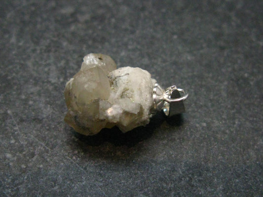 Gem Phenakite Phenacite Crystal Silver Pendant from Colorado - 0.7" - 6.85 Carats