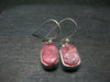 Rhodochrosite Silver Earrings From Alma Colorado - 1.1" - 3.72 Grams