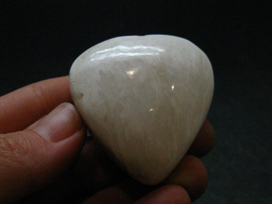 Scolecite Heart From India - 1.6" - 44.50 Grams