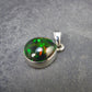 Rare Black Opal Sterling Silver Pendant from Australia - 0.7" - 1.86 Grams