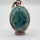 Grandidierite Pendant Blue Green Cabochon Gemstone Silver Necklace Natural Crystal Jewelry Gift