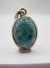Grandidierite Pendant Blue Green Cabochon Gemstone Silver Necklace Natural Crystal Jewelry Gift