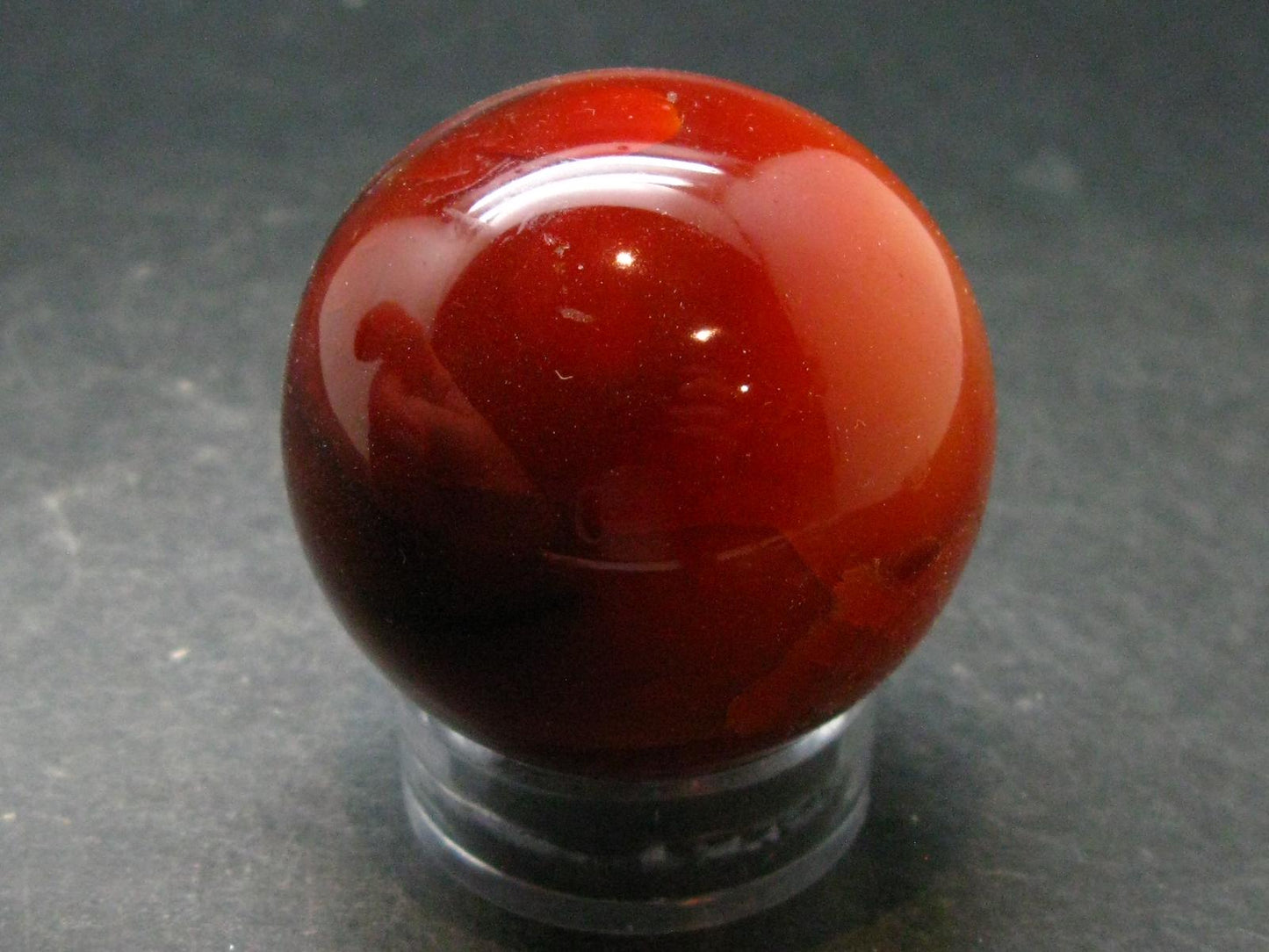 Carnelian Agate Sphere Ball From Madagascar - 1.5" - 116.83 Grams