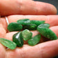 Lot of 10 Tsavorite Garnet Gem Tumbled Stones From Tanzania - 39.60 Carats