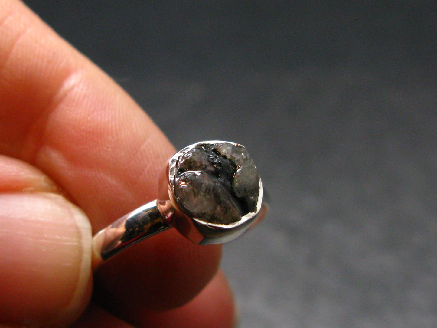 Phenakite Phenacite Sterling Silver Ring from Brazil - 2.02 Grams - Size 7