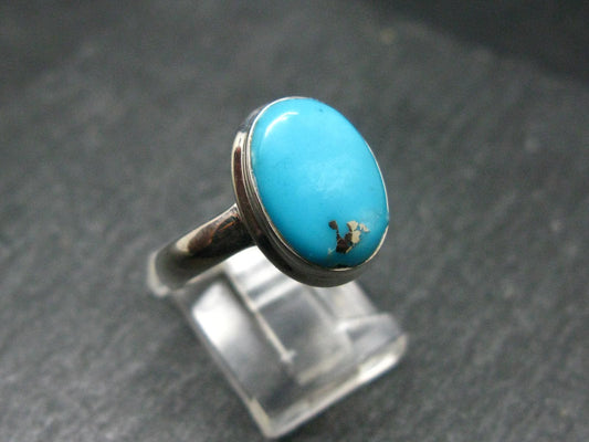 Genuine Turquoise Sterling Silver Ring - 4.36 Grams - Size 9