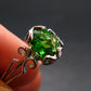 Helenite Gaia Stone Gem Sterling Silver Ring From Washington - Size 8 - 1.2 Carats