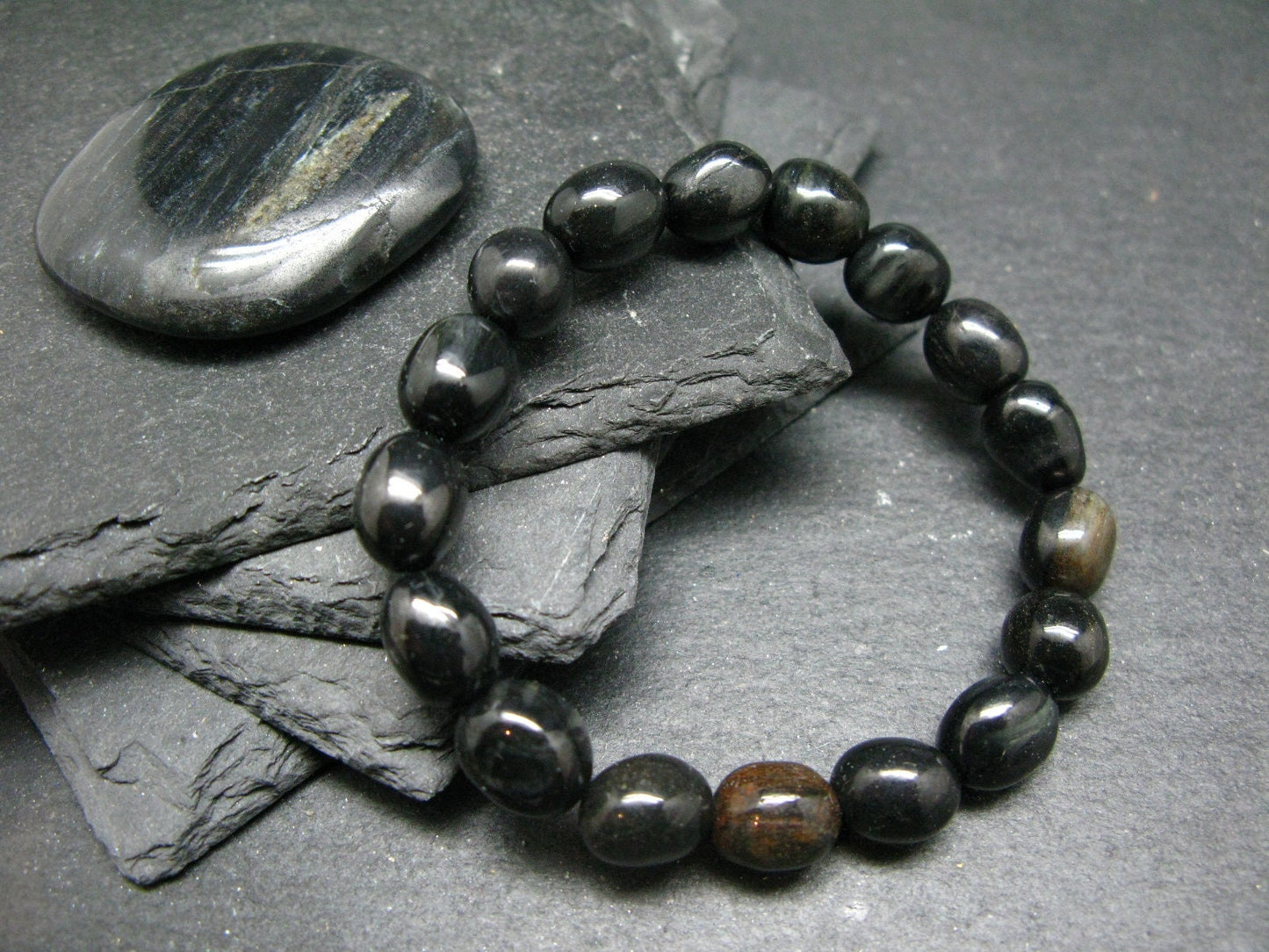 ISUA Rock Genuine Bracelet from Greenland ~ 7 Inches ~ 10mm Tumbled Beads