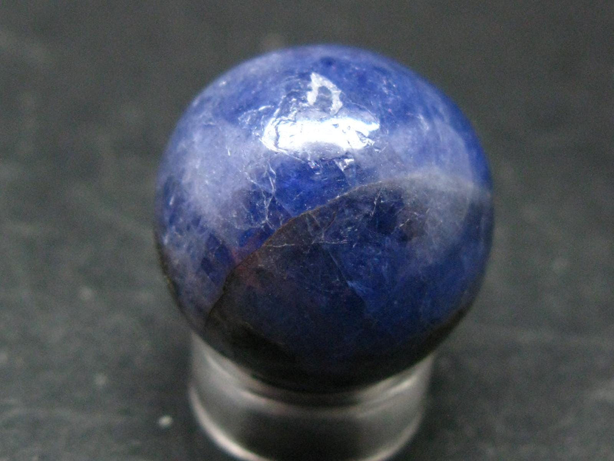 Rare Tanzanite Sphere Ball From Tanzania - 16.19 Grams - 0.8"