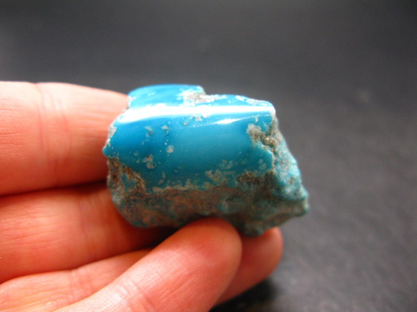 Genuine Polished Turquoise from Arizona, USA - 1.4" - 18.82 Grams