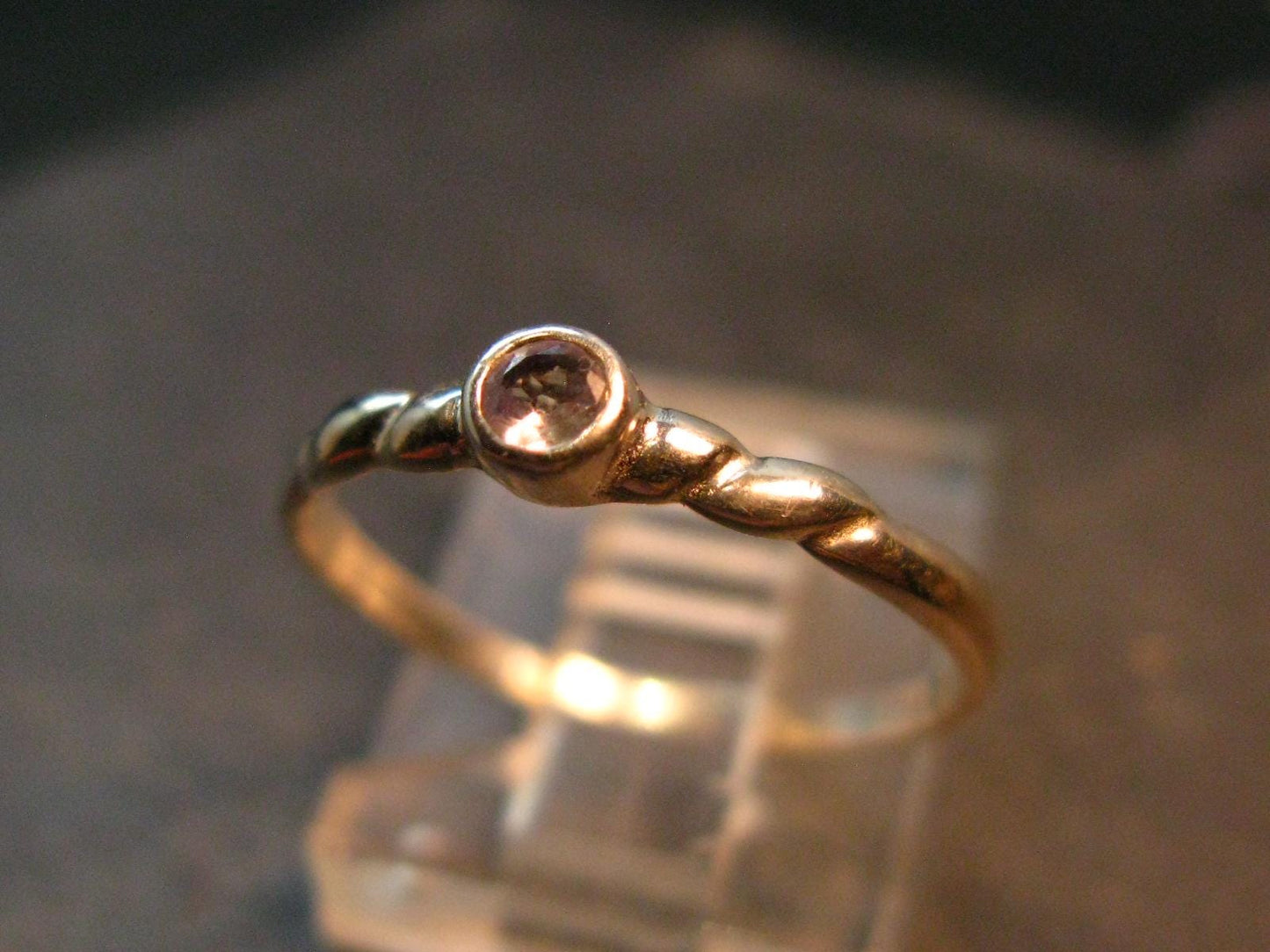 Genuine Alexandrite Gem Silver Ring From Russia - Size 6.25 - 0.91 Grams