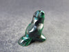 Rich Vivid Vibrant Green Malachite Bird Carving From Congo - 0.8" - 6.7 Grams