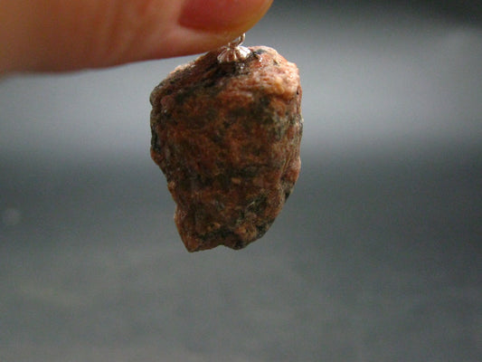 Rosophia Stone Silver Pendant From Rocky Mountains - 1.0" - 7.16 Grams