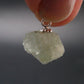 Green Herderite Silver Pendant From Pakistan - 0.6" - 1.26 Grams