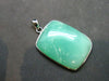 Chrysoprase Silver Pendant From Australia - 1.5" - 11.25 Grams