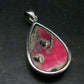 Rare Pink Tugtupite Sterling Silver Pendant From Greenland - 1.6" - 6.00 Grams
