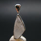 Raw Rare Natrolite Crystal Silver Pendant From Russia - 0.9" - 1.51 Grams