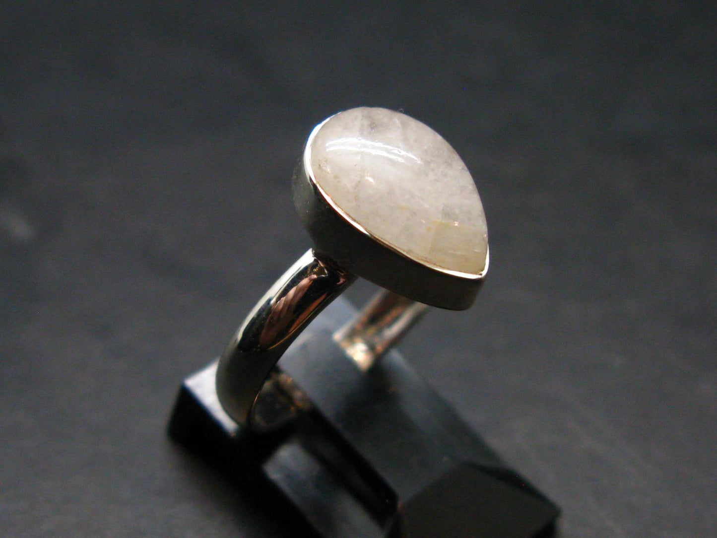 Natrolite Silver Ring From Russia - 2.33 Grams - Size 6.0