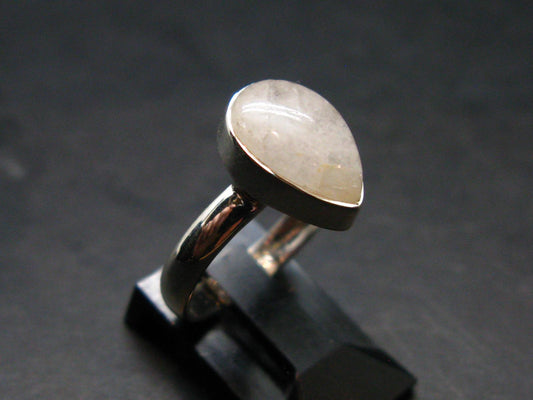 Natrolite Silver Ring From Russia - 2.33 Grams - Size 6.0