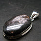 Tumbled Hypersthene Silver Plated Pendant From Canada - 1.6" - 10.01 Grams