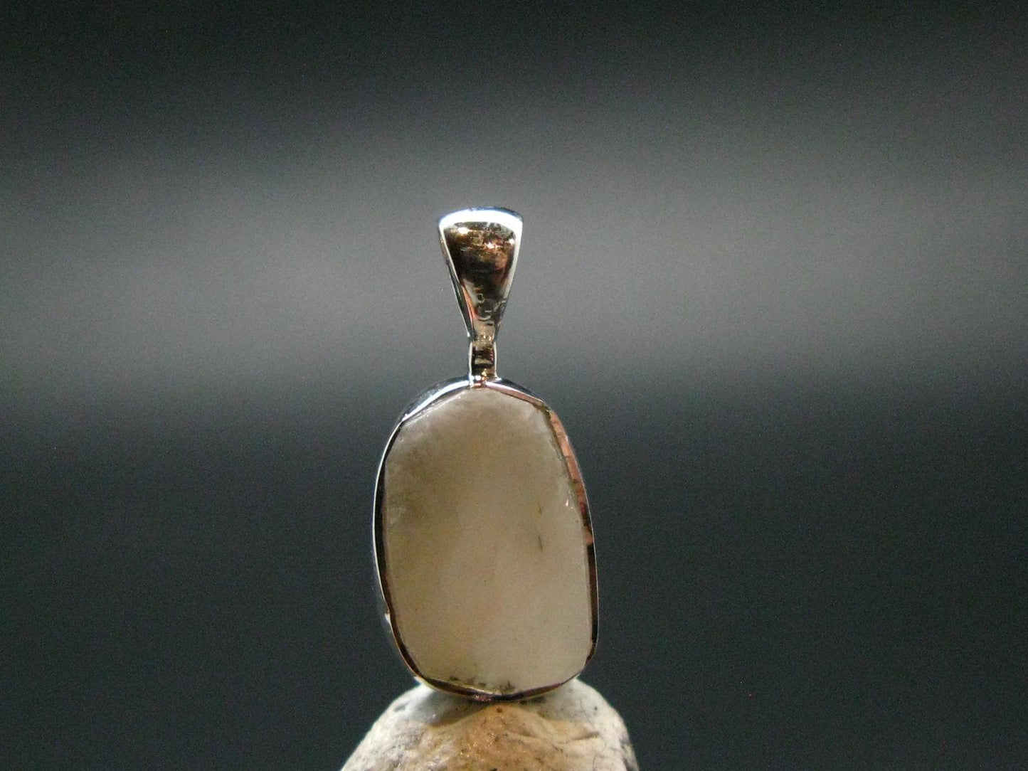 Phenakite Phenacite Crystal Silver Pendant From Russia - 0.7" - 1.13 Grams