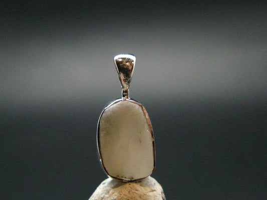 Phenakite Phenacite Crystal Silver Pendant From Russia - 0.7" - 1.13 Grams