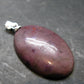 Purple Jade Silver Plated Pendant From Turkey - 1.4" - 5.16 Grams