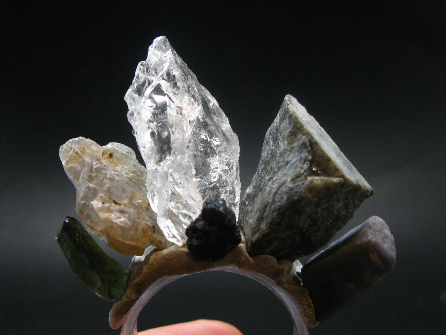 Synergy 12 Set Phenakite Moldavite Natrolite Petalite Danburite Tektite Scolecite Herderite Tanzanite Brookite 65.31 Gr