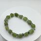 Peridot & Herkimer Diamond Nugget Bracelet | August Birthstone Jewelry