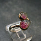 Watermelon Tourmaline Sterling Silver Ring - Size 7 - 2.20 Grams