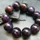 Sugilite Genuine Bracelet ~ 7.5 Inches ~ 20mm Round Beads