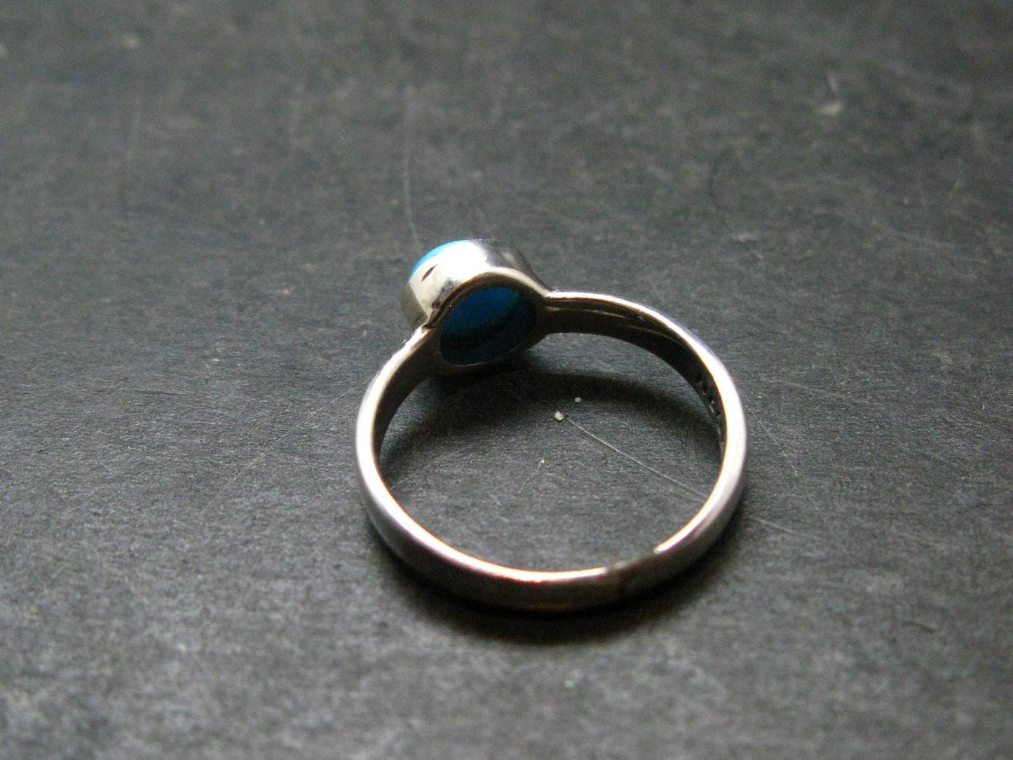 Genuine Turquoise Sterling Silver Ring - 2.14 Grams - Size 6
