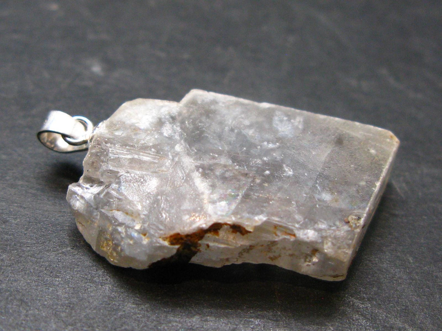 Rare White Barite Pendant From Morocco - 1.3" - 10.67 Grams