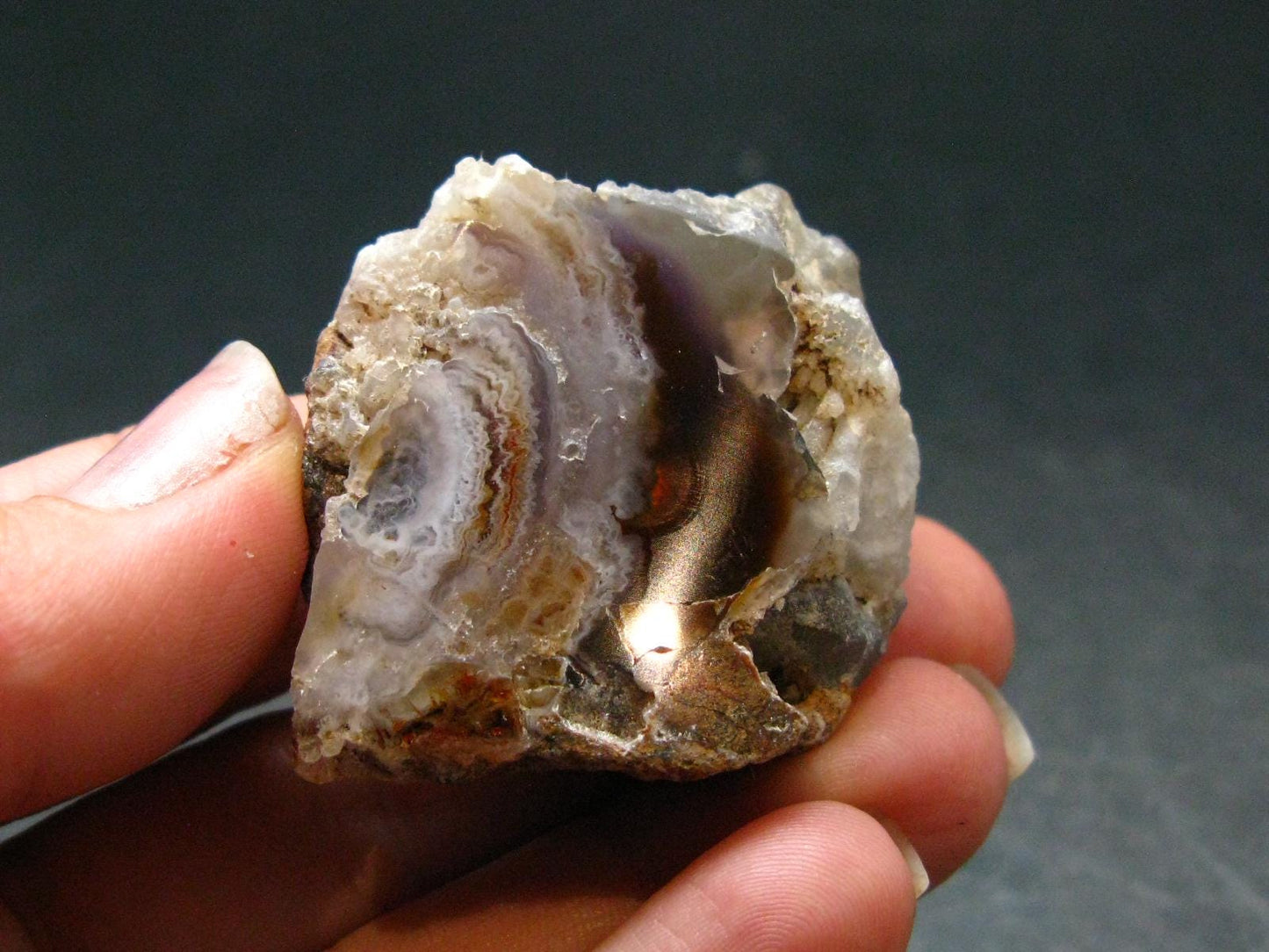 Fire Agate Crystal From Mexico - 1.4" - 32.51 Grams