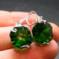 Helenite Gaia Stone Gem Sterling Silver Earrings From Washington - 7.10 Carats