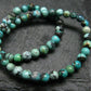 Turquoise Genuine Untreated Bracelet ~ 7 Inches ~ 3mm Round Beads