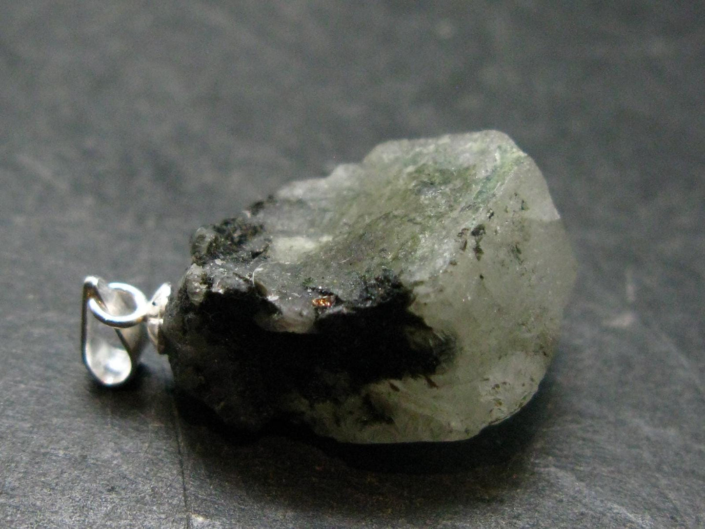Phenakite Phenacite Crystal Silver Pendant From Russia - 1.1" - 5.44 Grams