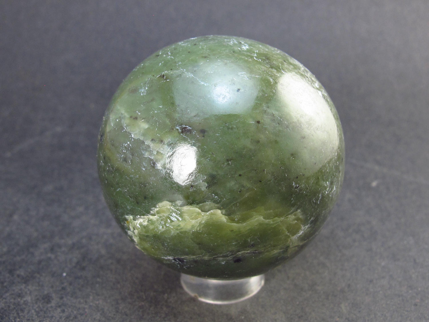 Nephrite Jade 1.7" Sphere Ball from Canada - 114.8 Grams
