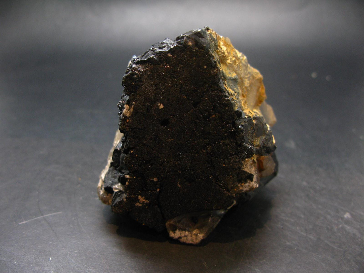 Fine Black Tourmaline and Smoky Quartz Crystal From Namibia - 3.6"