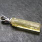 Gem Heliodor Golden Beryl Silver Pendant From Tajikistan - 4.75 Carats - 1.0"