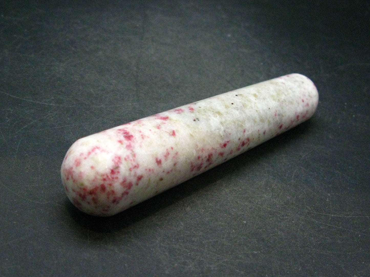 Rare Red Cinnabar Cinabar Wand in Matrix From Peru - 4.3"