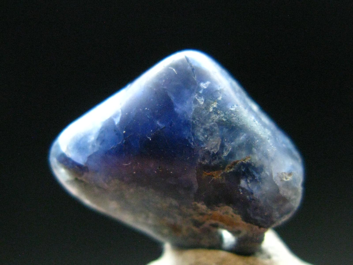 Gem Benitoite Polished Stone From California - 5.11 Carats - 14x11mm