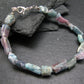 Paraiba Tourmaline Genuine Bracelet ~ 7 Inches ~ 12mm Crystal Beads
