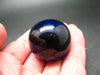 Fine Blue Andara Glass Sphere Ball From California - 1.4" - 66.7 Grams