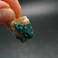 Dark Green Sparkling Gemmy Dioptase Silver Pendant from Kazakhstan - 0.9" - 3.55 Grams