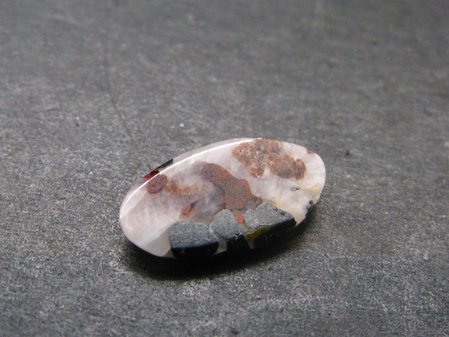 Very Rare Zincite Zinkite & Willemite Cabochon From USA - 2.85 Carats