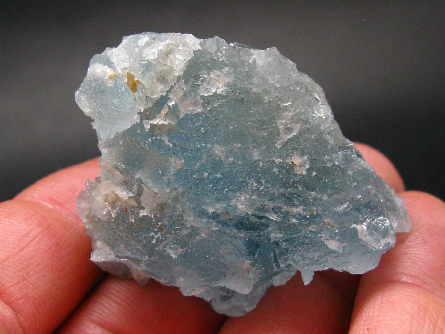 Gem Aquamarine Etched Crystal Blue Beryl From Brazil - 46.81 Grams - 1.8"