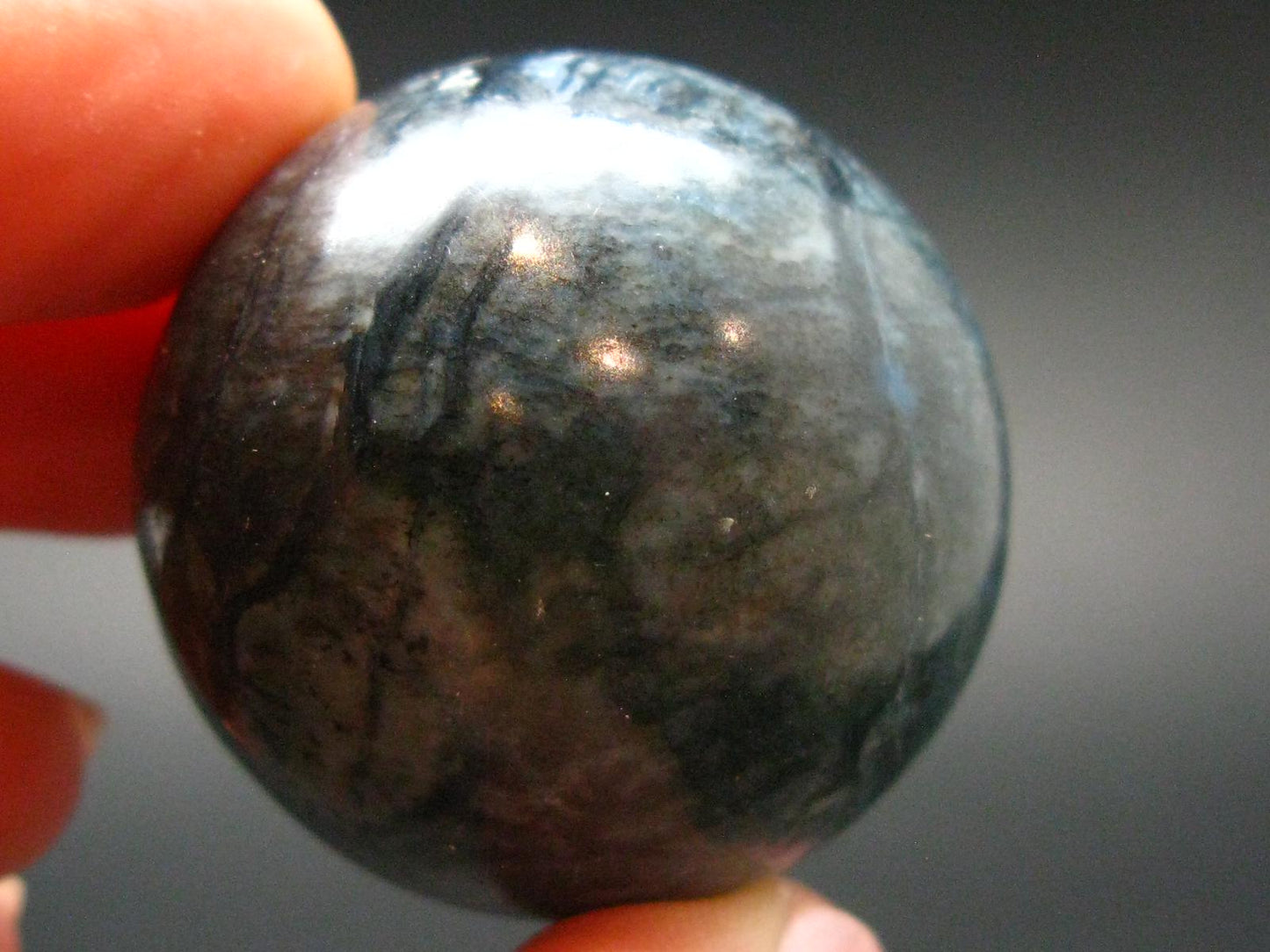 Very Rare Dianite (Blue Jade) Sphere Ball From Russia - 1.3"